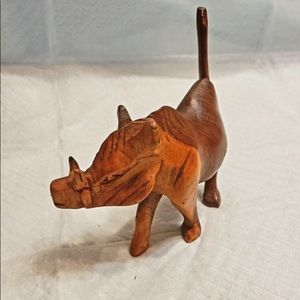Kenyan hand-carved warthog